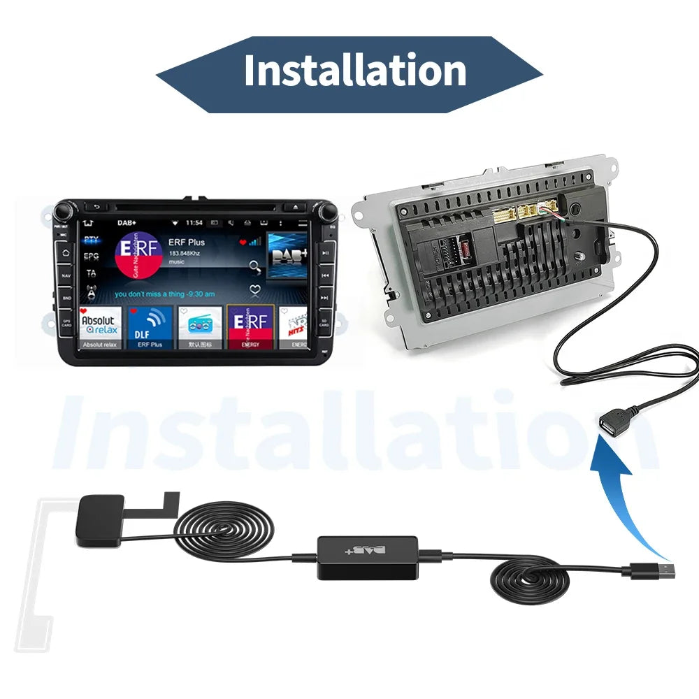 DAB+ Antenne Installtionsanleitung Androidauto