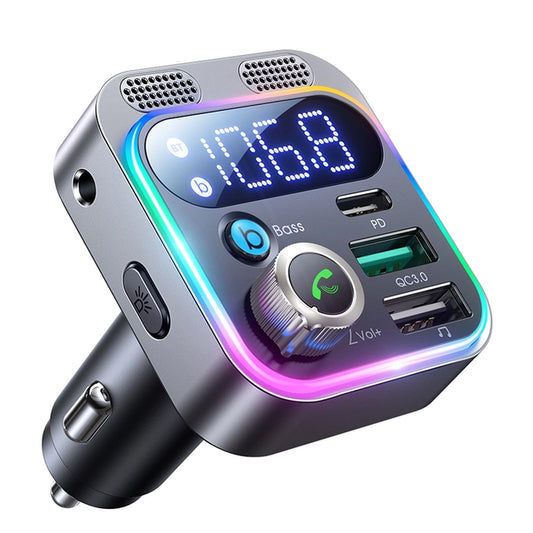 Autoradio Bluetooth 5.3 FM mit Multifunktion (QuickCharge und Power Delivery, Bass, Anrufe, AUX)