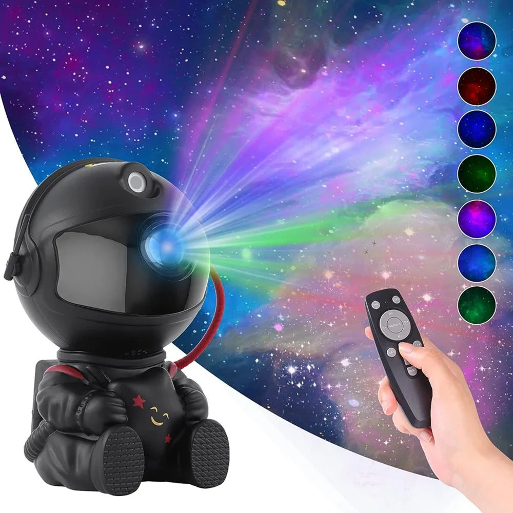 Astronaut Sternenprojektor – Galaxy Nachtlicht mit Sternen-Nebel LED-Lampe für Schlafzimmer & Kinder Geschenk - cyberphone